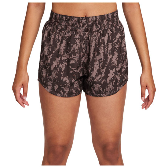 Nike Γυναικείο σορτς One Dri-FIT High-Waisted Brief-Lined 3" Printed Shorts